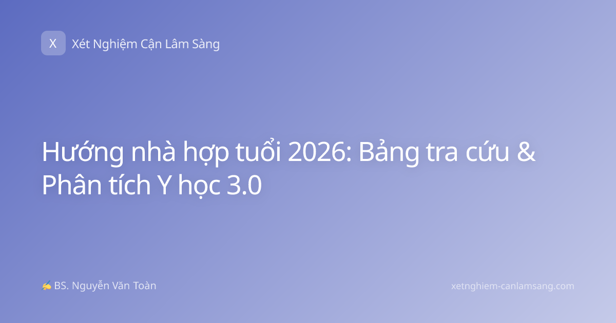 Hướng nhà hợp tuổi 2026: Bảng tra cứu & Phân tích Y học 3.0